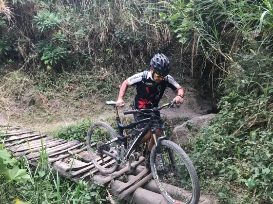 Cruzando un puente