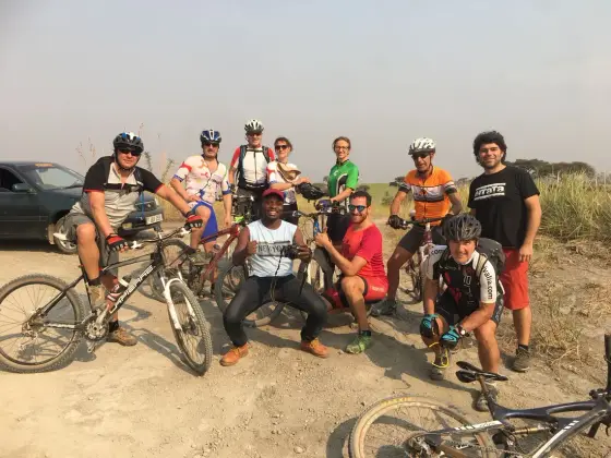 El grupo con Edris